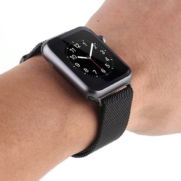 42mm Milanese Loop for Apple 123 Stainless black - Picture 3 of 3